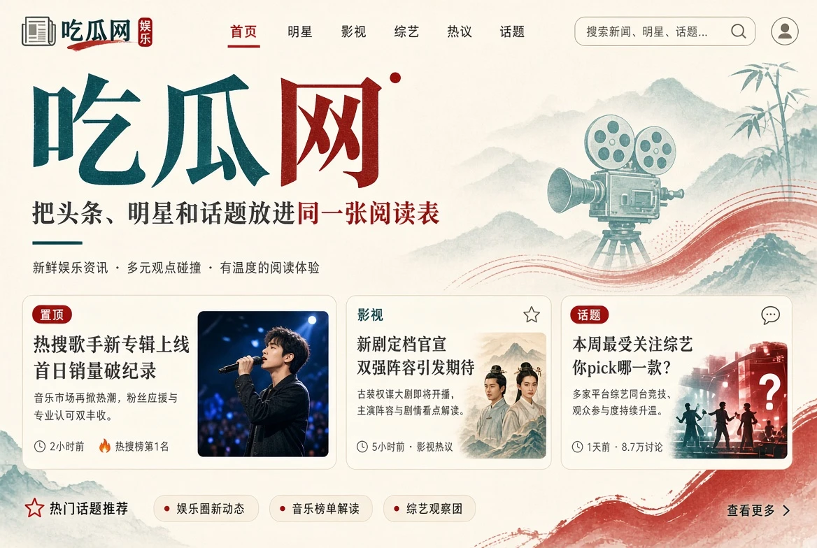 吃瓜网今日内容与娱乐资讯封面
